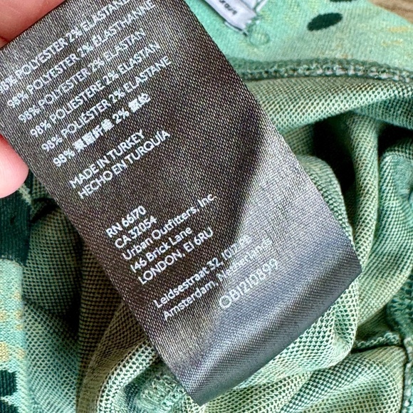 UO Urban Outfitters Bryn Retro Floral Print Pull-On Flare Pants Vintage Size S-P - Picture 8 of 15